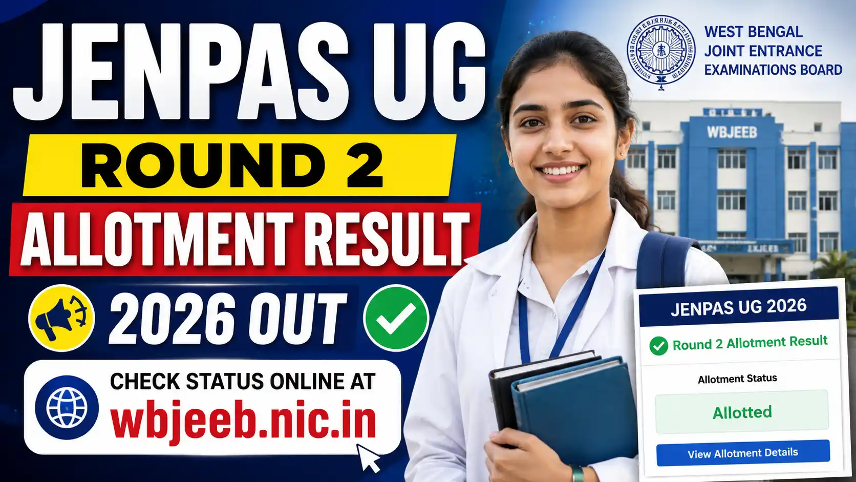 JENPAS UG Round 2 Allotment Result