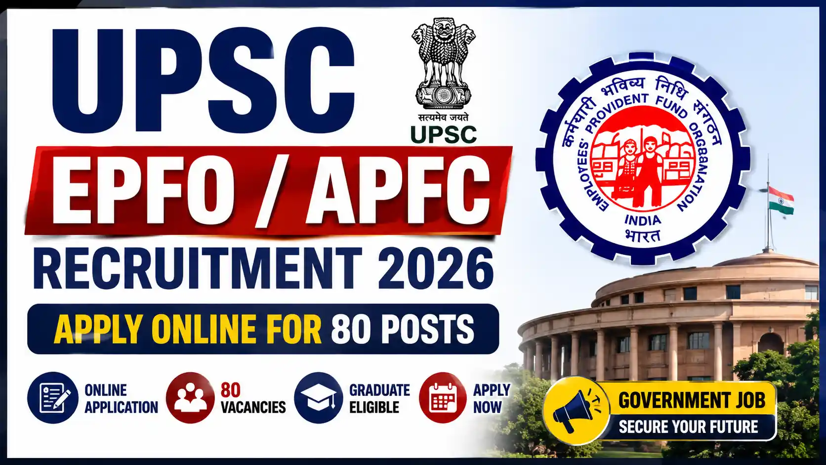 UPSC EPFO APFC Recruitment 2026