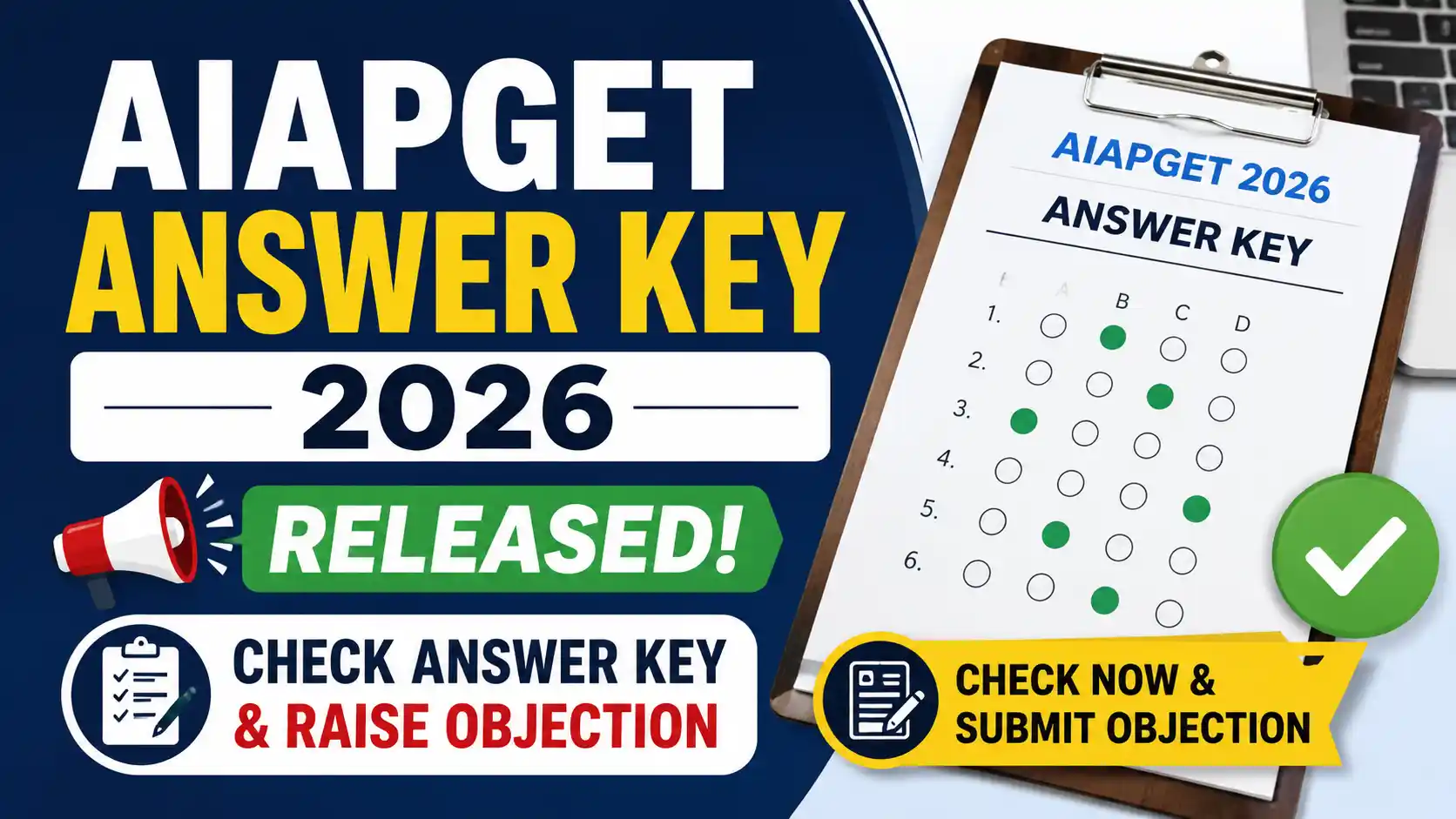 AIAPGET Answer Key 2026 Released Check Answer Key & Raise Objection