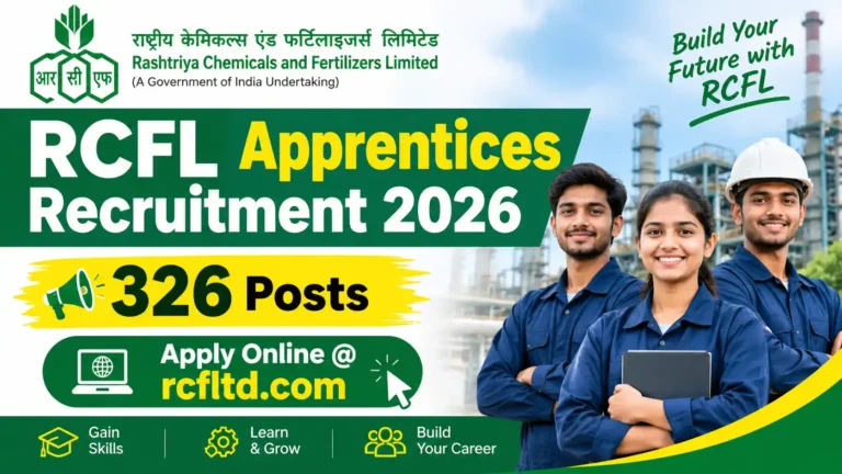 RCFL Apprentices Recruitment 2026: 326 Posts, Apply Online @rcfltd.com