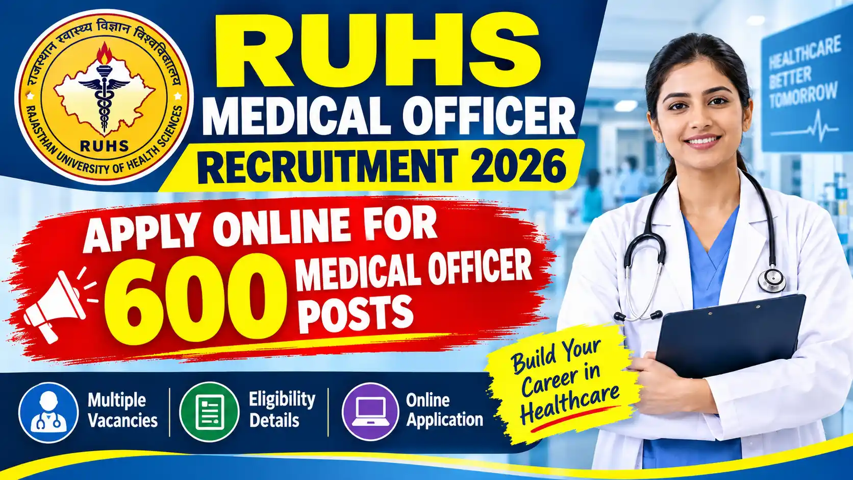 RUHS Medical Officer Recruitment 2026