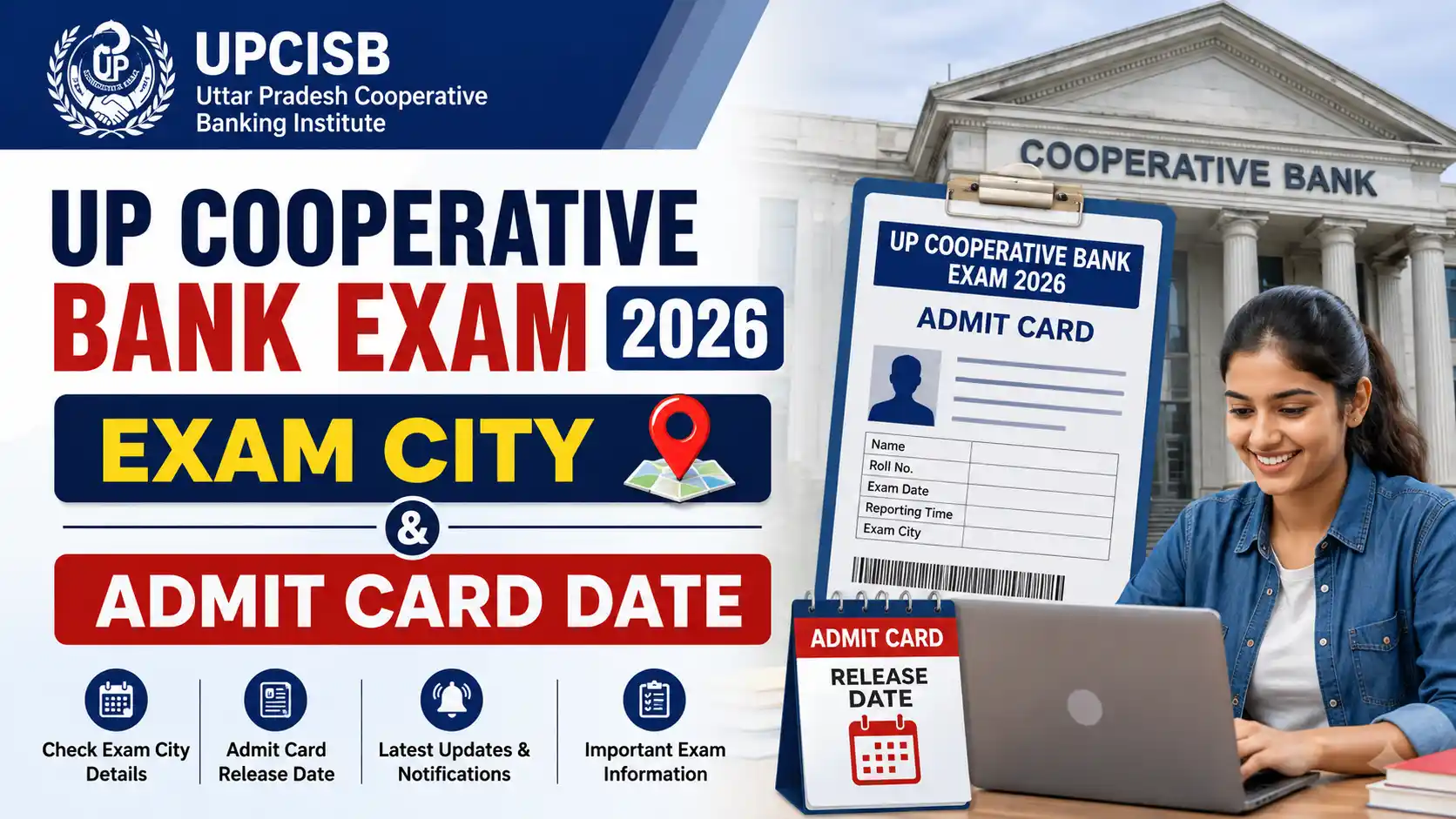 UPCISB UP Cooperative Bank Exam City 2026 Check Exam City & Admit Card Date